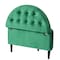 Fabulaxe 32.5 W, 21.5 H, Velvet Fabric on Wooden Frame, Green QI004048.L.GN - alternate 4